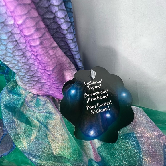 Disney Princess The Little Mermaid Ariel Girls Costume Size Medium (7/8) NWT - Picture 6 of 11